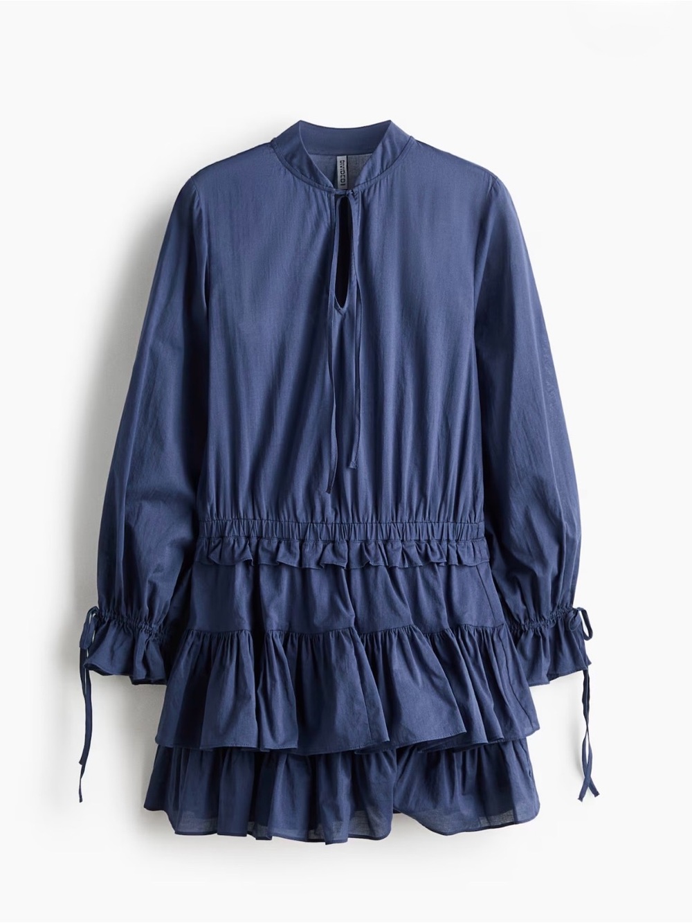 Ruffle Long-Sleeve Dress